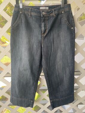 Chico’s Platinum ’Sara Beth’ Wide Leg Cropped Jeans